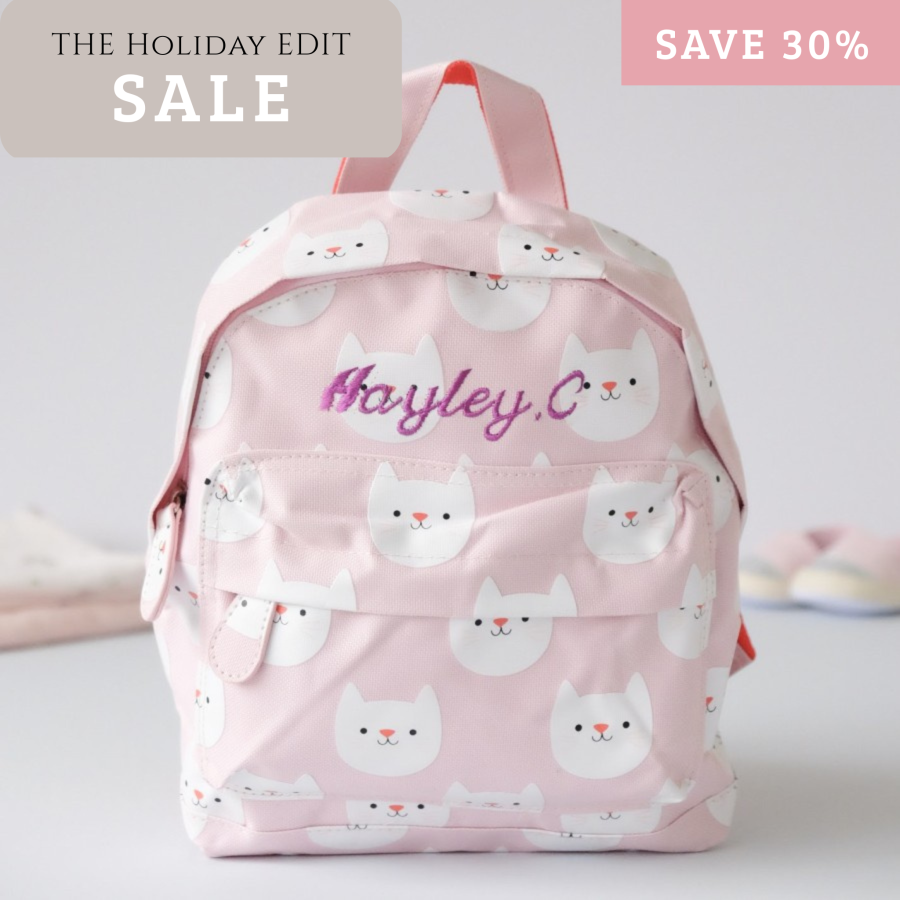 Blushing Cat Mini Backpack (Out of Stock)